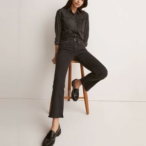 Madewell Kick Out Cali Demi-Boot Jeans (Starkey Black)
